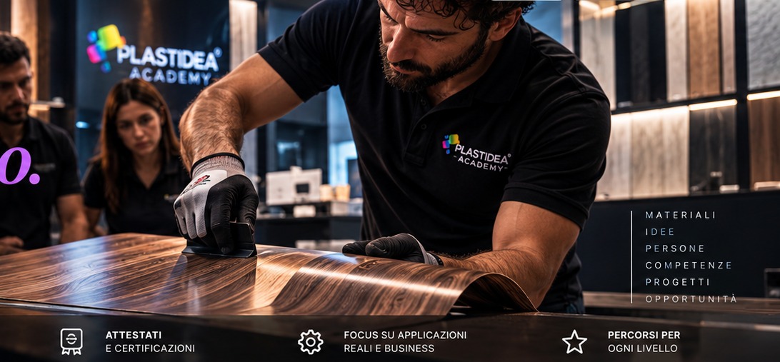 Laboratorio di applicazione di materiali decorativi